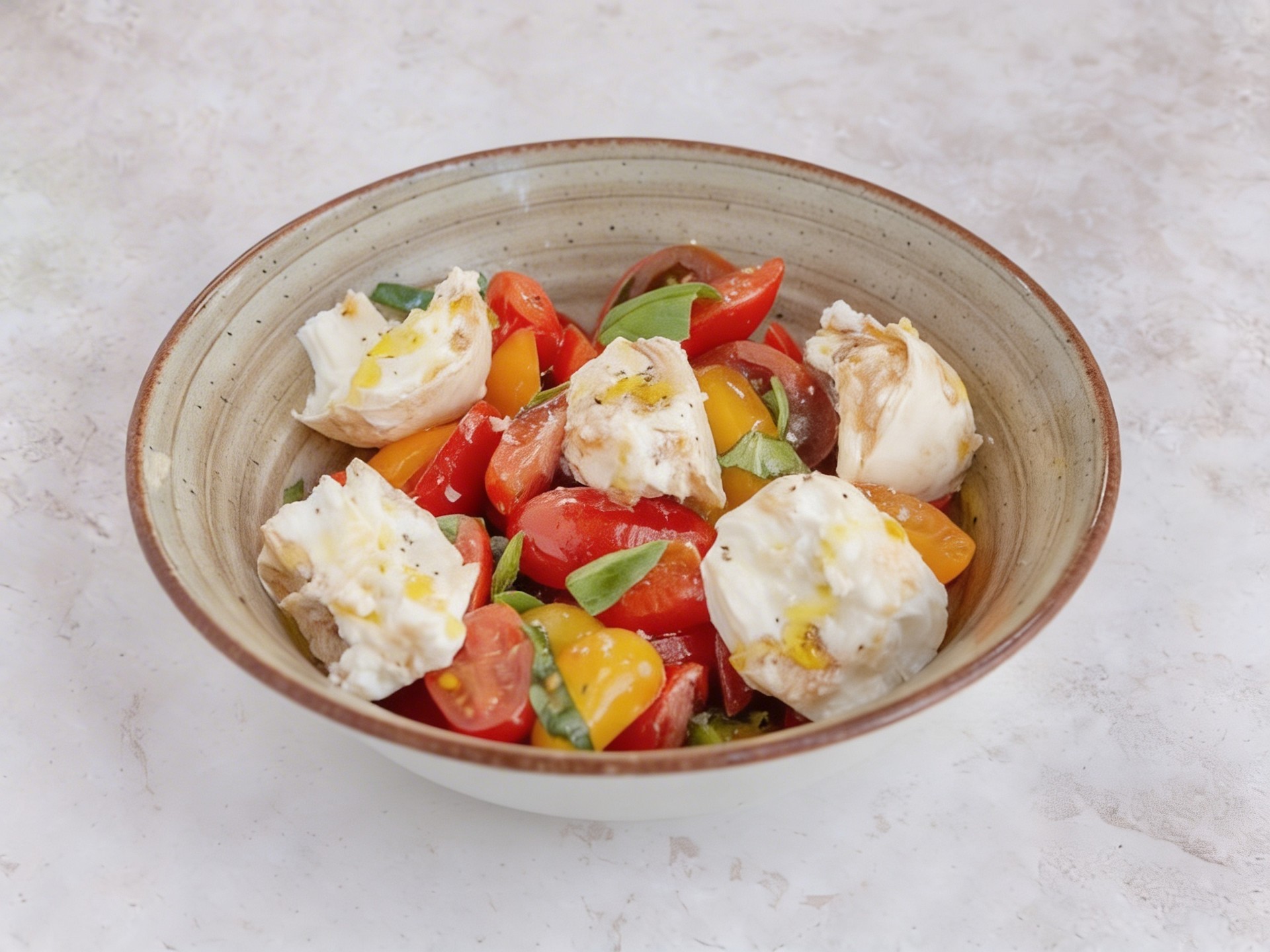 סלט מיני קפרזה